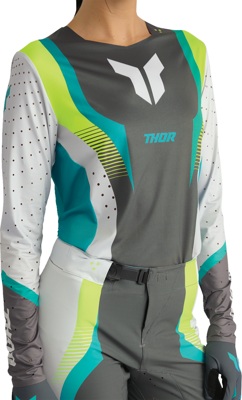 Adult - Thor Women's Sportmode Velocity Jersey - Gray/Aqua