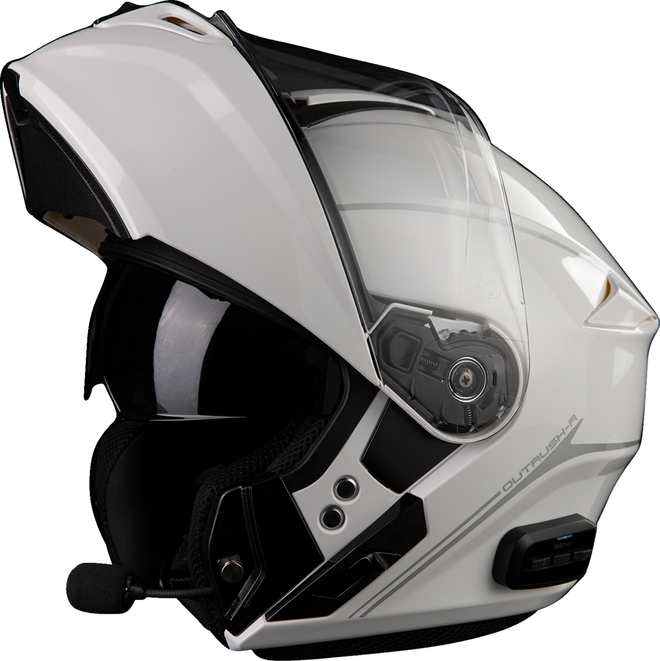Adult - Sena Outrush R Modular Helmet - White