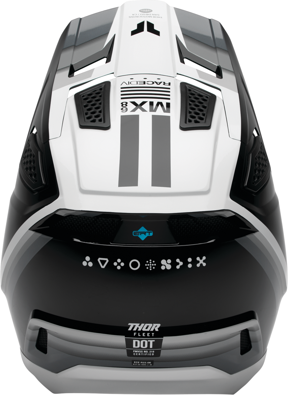 Adult - Thor Fleet Defy Helmet - Black/White