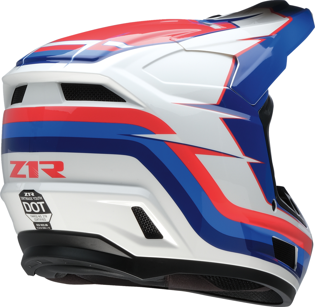 Youth - Z1R Dirt Maxx Vortex Helmet - Red/White/Blue