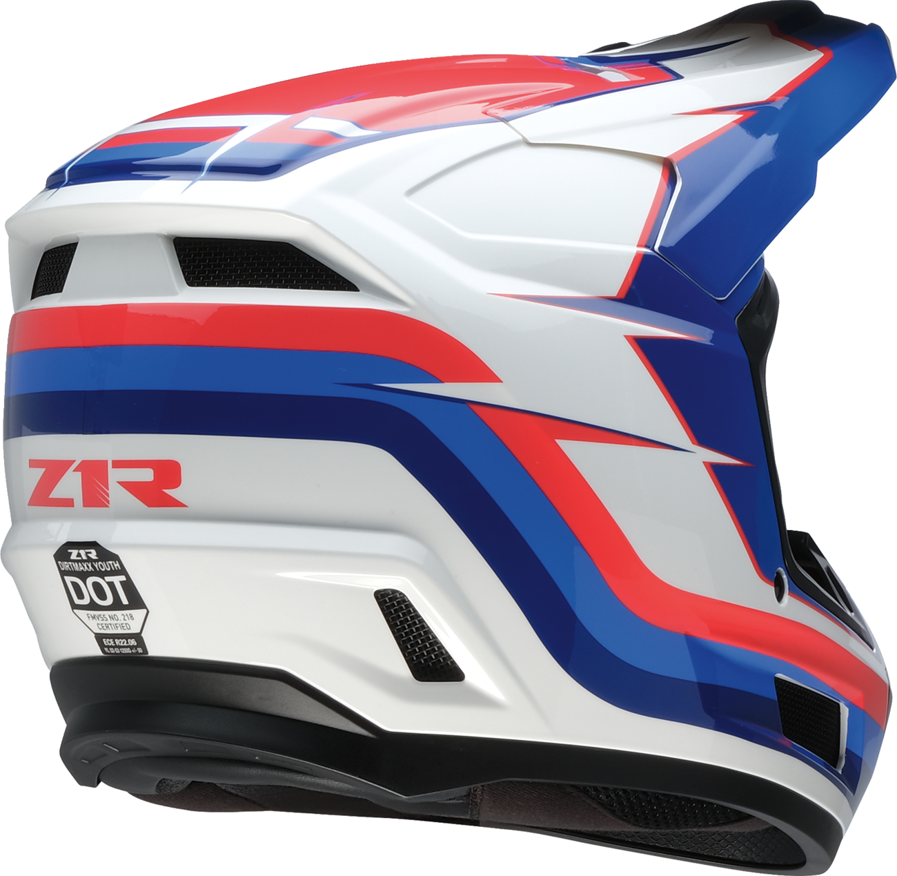 Youth - Z1R Dirt Maxx Vortex Helmet - Red/White/Blue