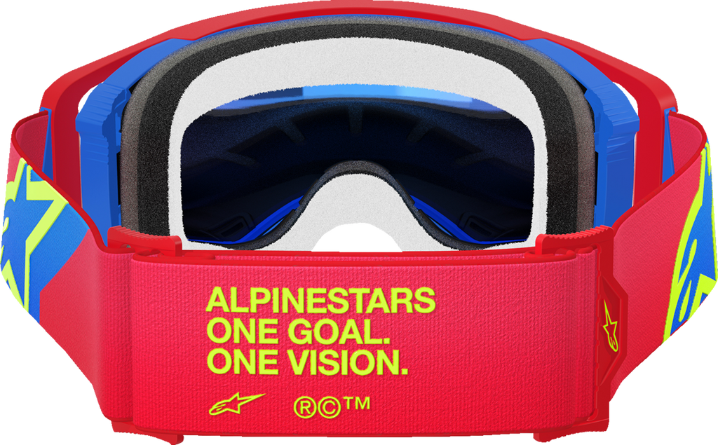Alpinestars Supertech Goggle - Corp - Red/Blue - ABS Vision