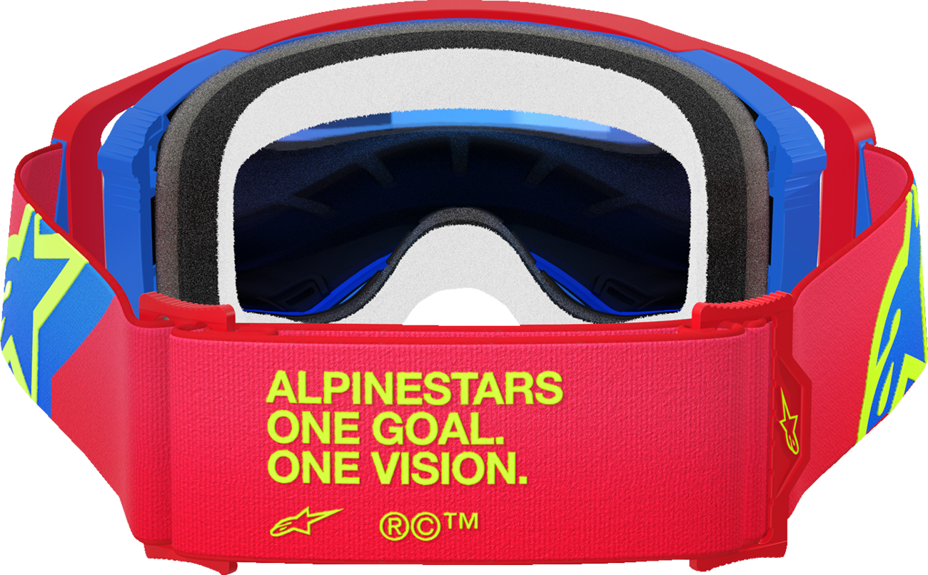 Alpinestars Supertech Goggle - Corp - Red/Blue - ABS Vision