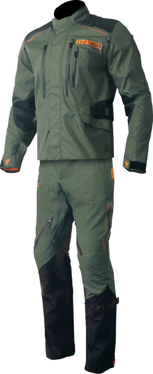 Adult - Thor Range Jersey - Army Green/Orange