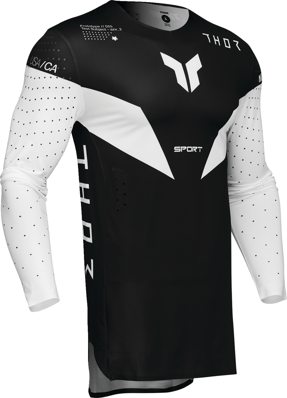 Adult - Thor Sportmode Strike Jersey — White/Black