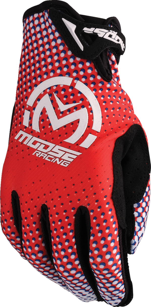 Adult - Moose SX1™ Gloves - Red/White/Blue