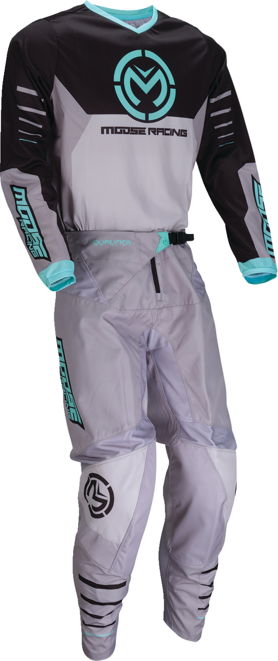 Adult - Moose Qualifier® Jersey - Gray/Teal