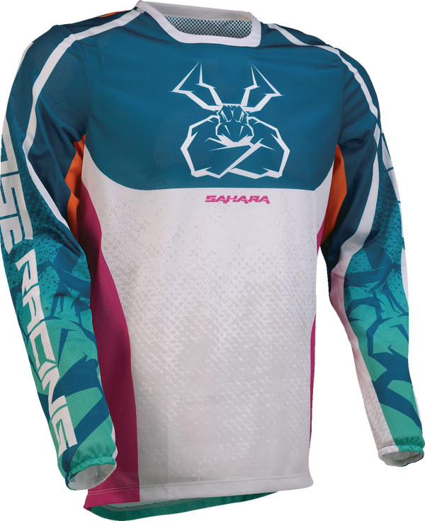 Adult - Moose Sahara Jersey - Teal/Orange/Pink