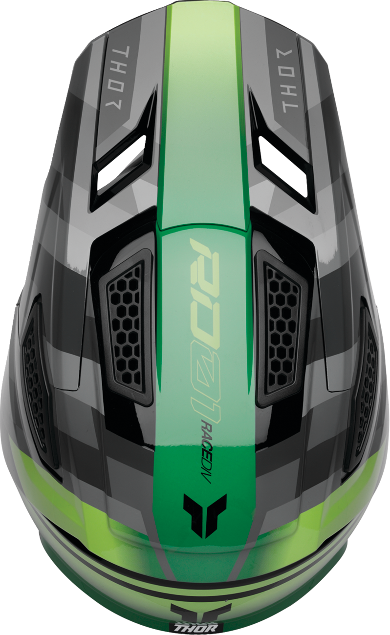Adult - Thor Fleet Camber Helmet - Black/Green