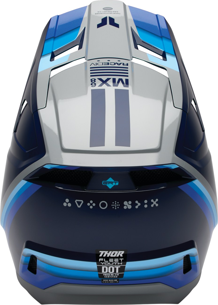 Youth - Thor Fleet Defy Helmet - Blue/Gray