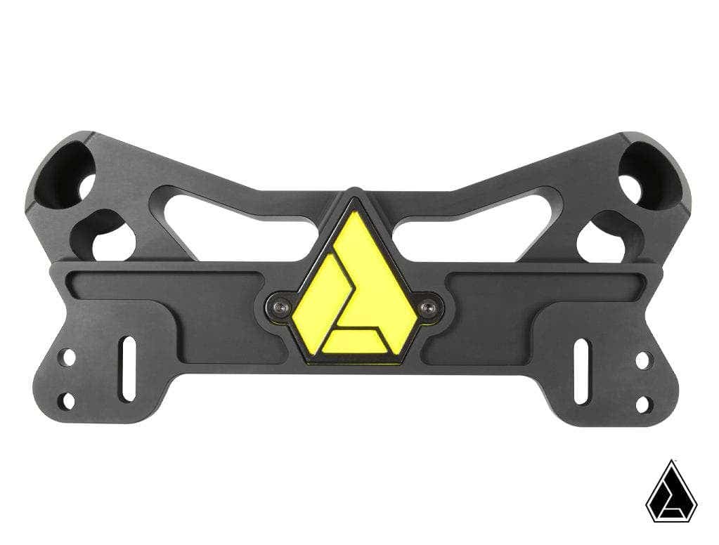 ASSAULT INDUSTRIES LIME LOGO BACK PLATE (MAVERICK X3 SHOCK TOWER BRACE ONLY)