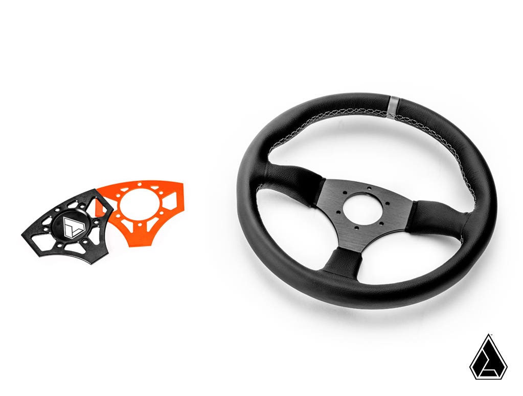 ASSAULT INDUSTRIES 350R LEATHER UTV STEERING WHEEL