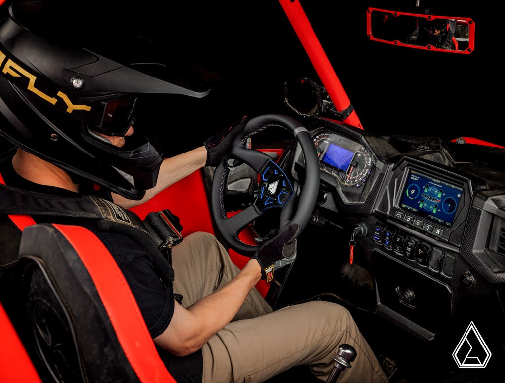 ASSAULT INDUSTRIES 350R LEATHER UTV STEERING WHEEL