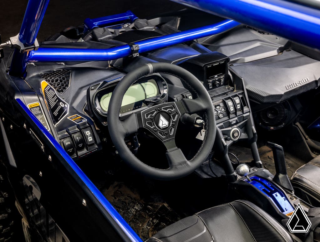ASSAULT INDUSTRIES UNIVERSAL NAVIGATOR LEATHER UTV STEERING WHEEL