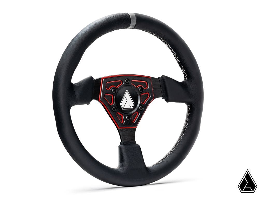 ASSAULT INDUSTRIES UNIVERSAL NAVIGATOR LEATHER UTV STEERING WHEEL