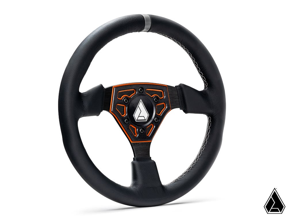 ASSAULT INDUSTRIES UNIVERSAL NAVIGATOR LEATHER UTV STEERING WHEEL