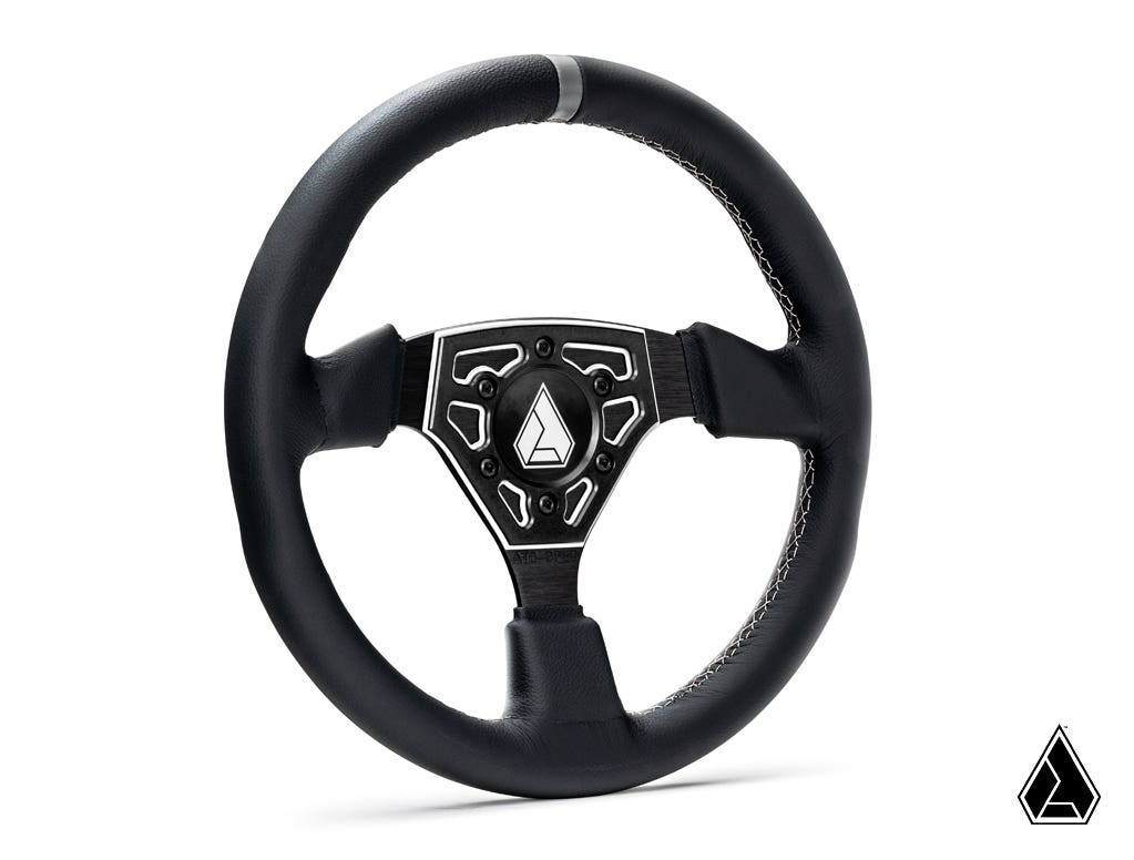 ASSAULT INDUSTRIES UNIVERSAL NAVIGATOR LEATHER UTV STEERING WHEEL