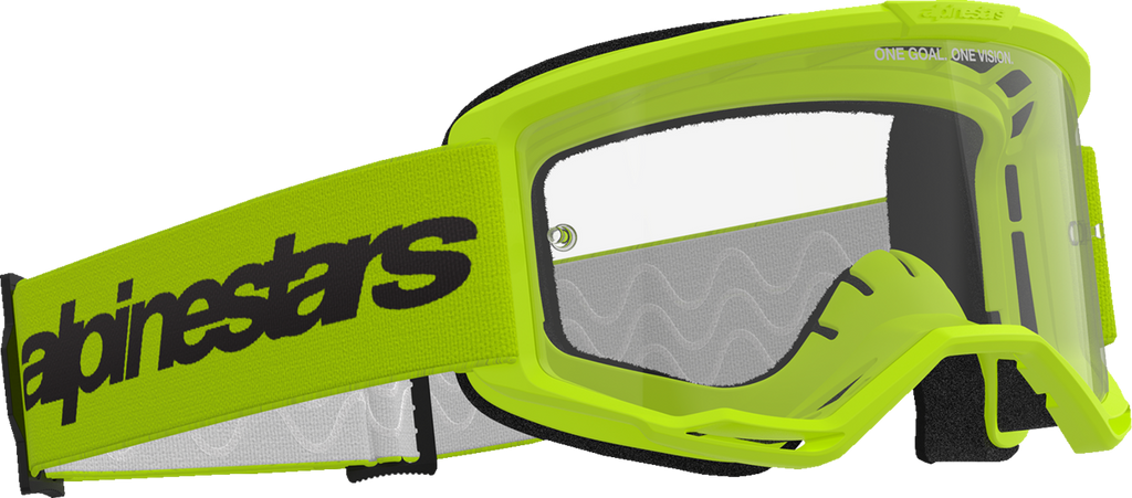 Alpinestars Vision 3 Goggle - Wordmark - Yellow