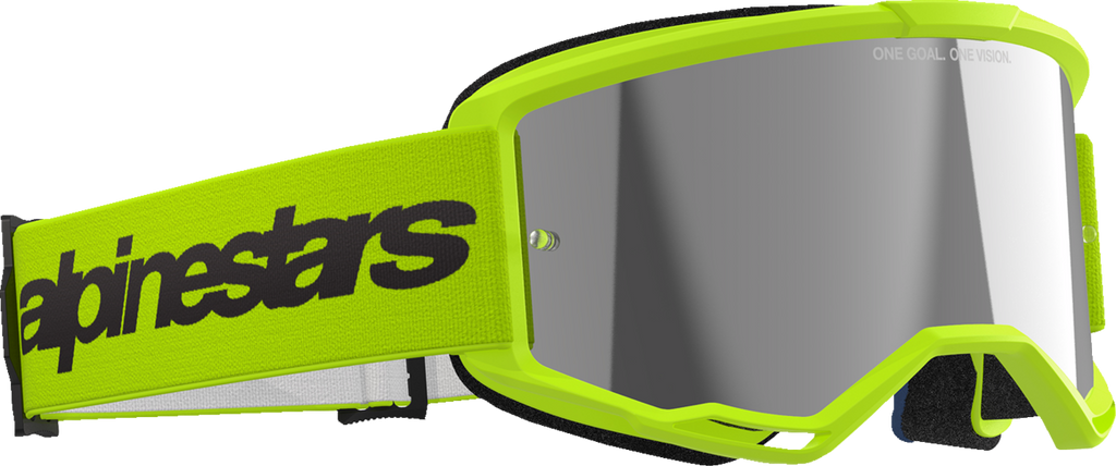 Alpinestars Vision 3 Goggle - Wordmark - Yellow Fluo