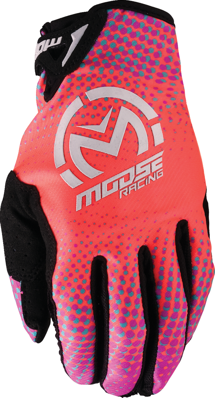 Adult - Moose SX1™ Gloves - Pink/Purple/Teal