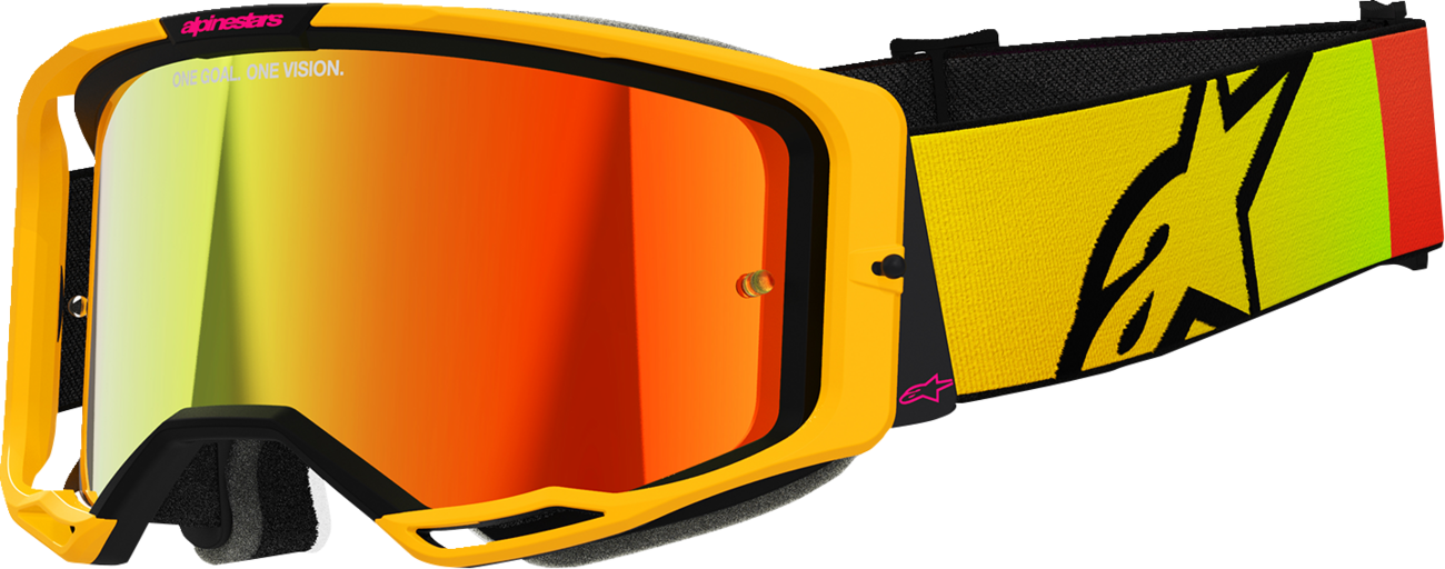 Alpinestars Vision 8 Goggle - Corp - Yellow/Pink