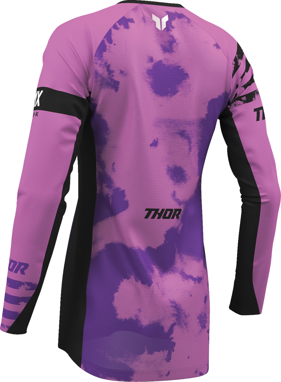 Adult - Thor Women's Launchmode Bleach Jersey - Black/Orchid