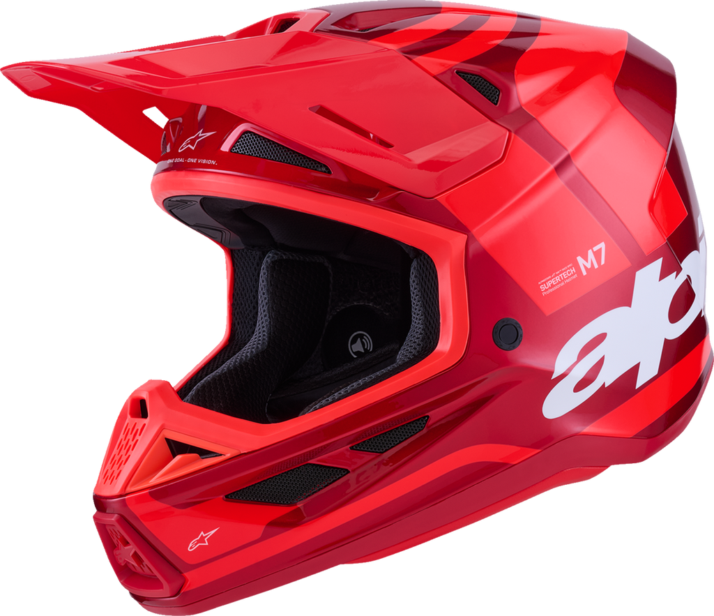 Adult - Alpinestars SM7 Core Helmet - Gloss Red