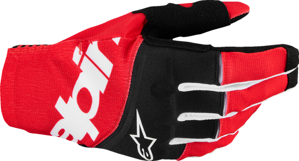Adult - Alpinestars Techstar MX Gloves - Black/Bright Red