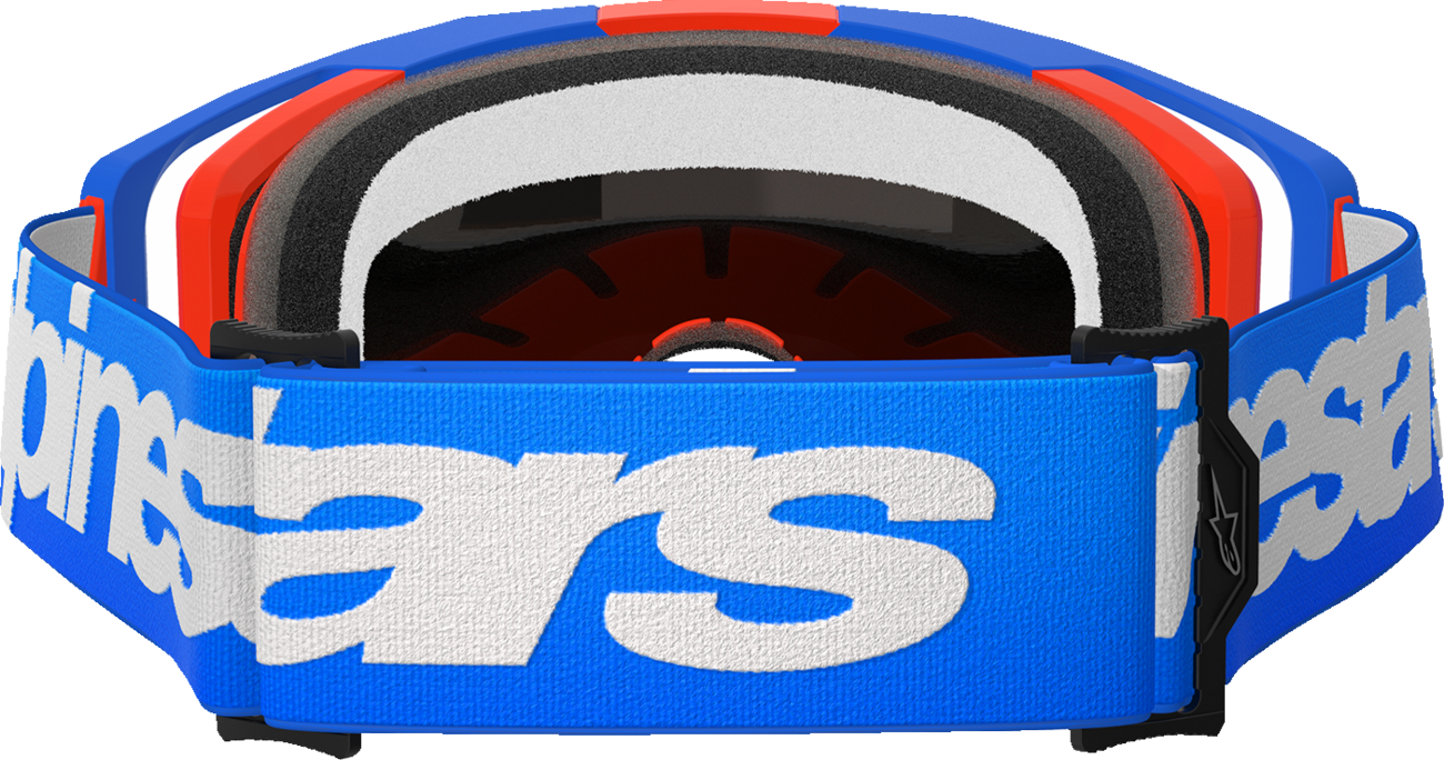 Alpinestars Vision 8 Goggle - Wordmark - Blue/Orange