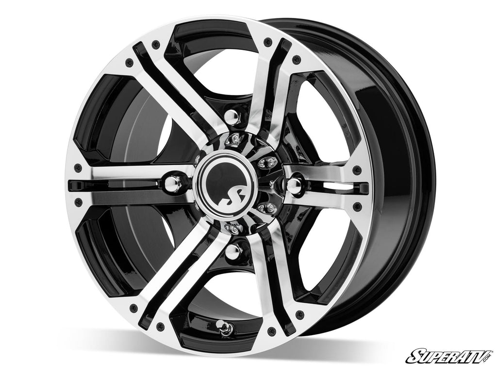 INTIMIDATOR TIRES 30X10X14 ON 14" BANDIT H-SERIES MACHINED FINISH WHEELS 4/156 PATTERN