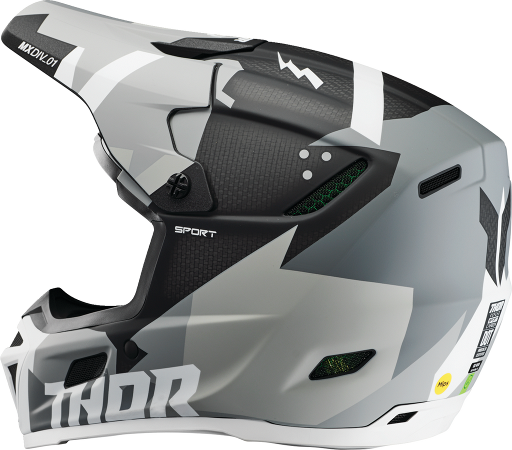 Adult - Thor Reflex Sport Carbon Brave MIPS® Helmet - Gray/White