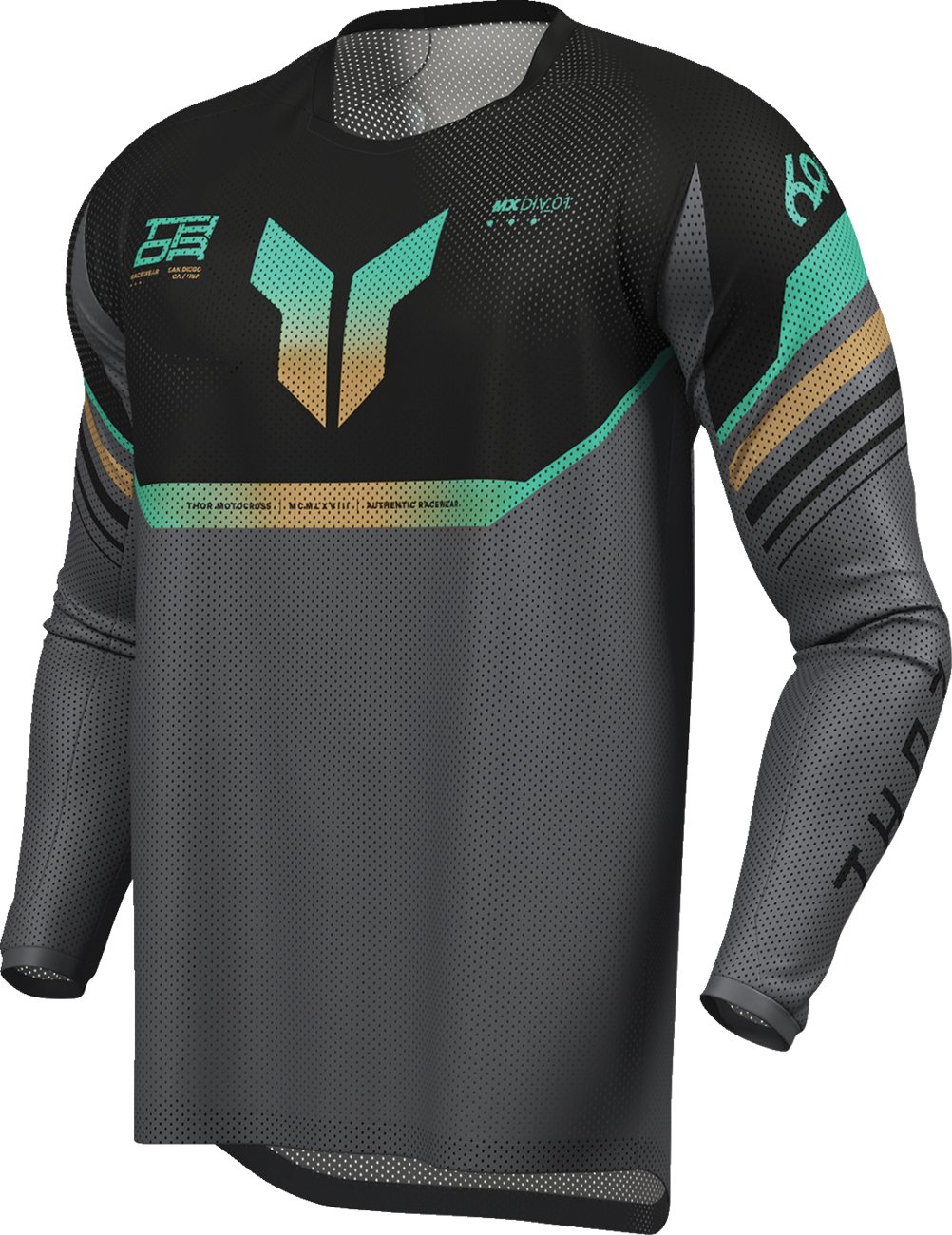 Adult - Thor Launchmode Air Raptor Jersey - Black/Charcoal