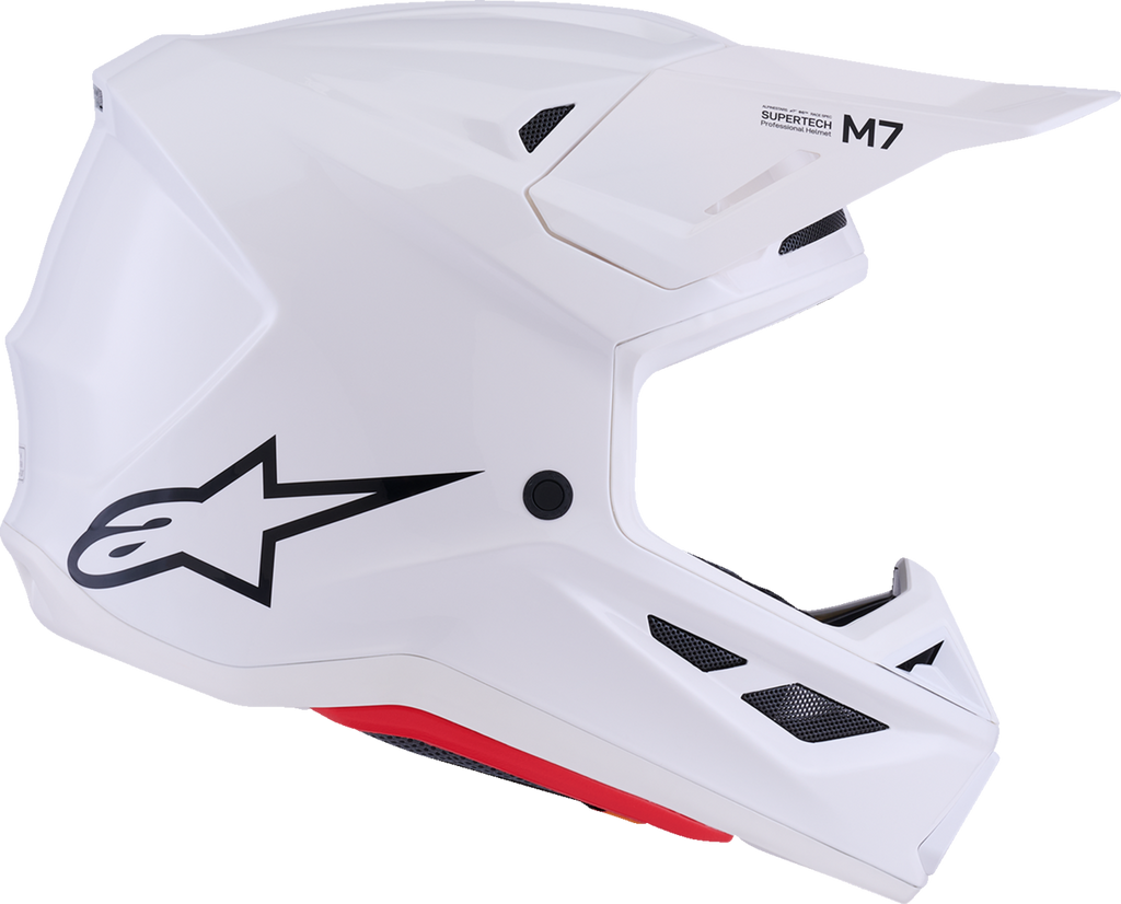 Adult - Alpinestars SM7 Solid Helmet - Gloss White