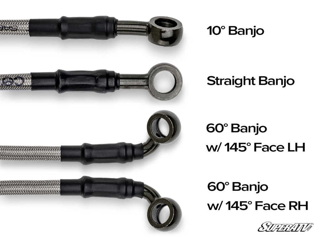 BRAIDED BRAKE LINES WITH FITTINGS