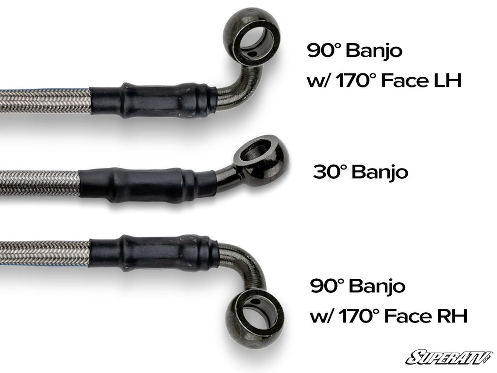 BRAIDED BRAKE LINES WITH FITTINGS