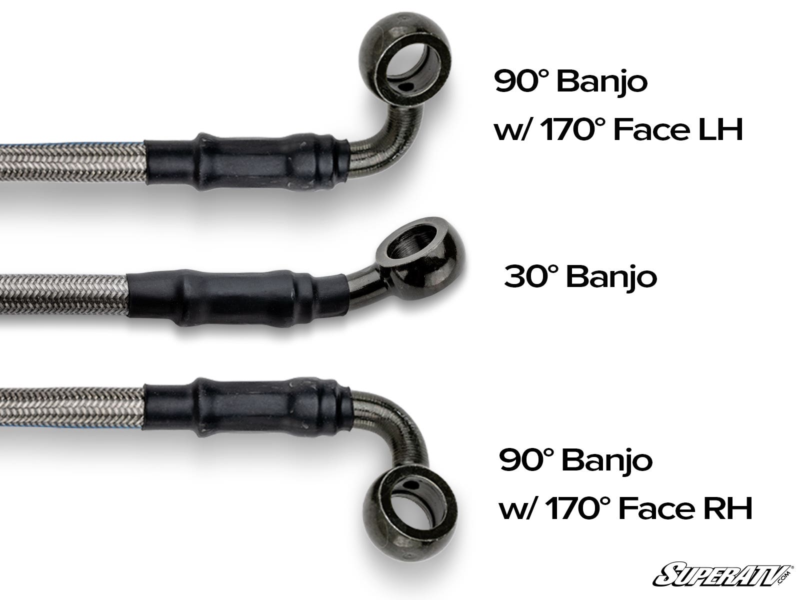 BRAIDED BRAKE LINES WITH FITTINGS