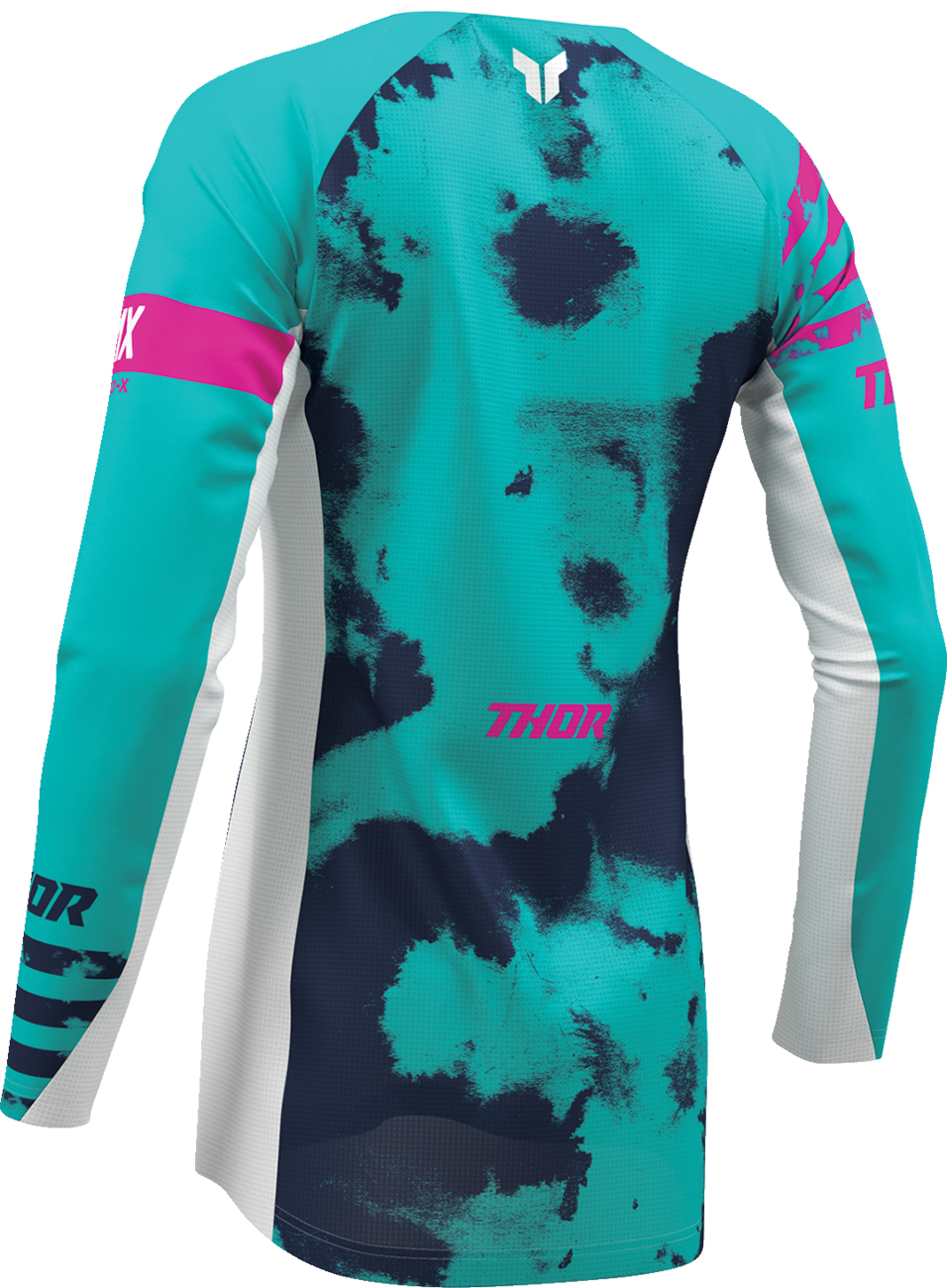 Adult - Thor Women's Launchmode Bleach Jersey - White/Aqua