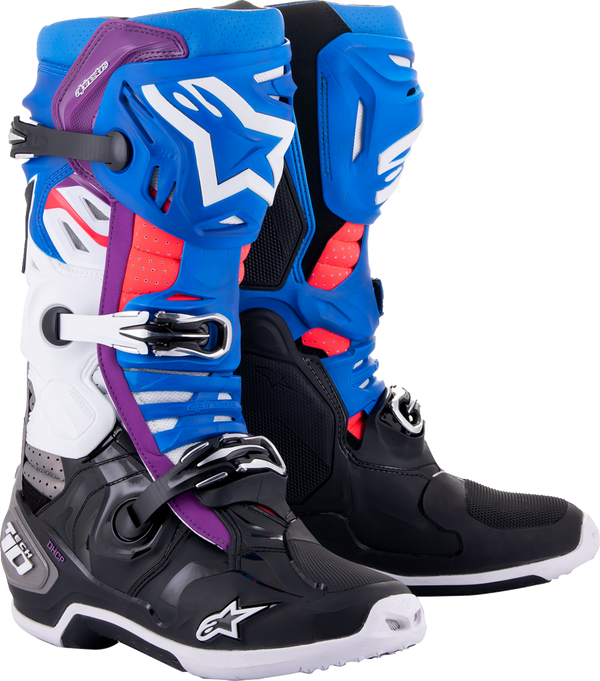 Adult - Alpinestars Tech 10 Supervented Boots - Blue/Black/White
