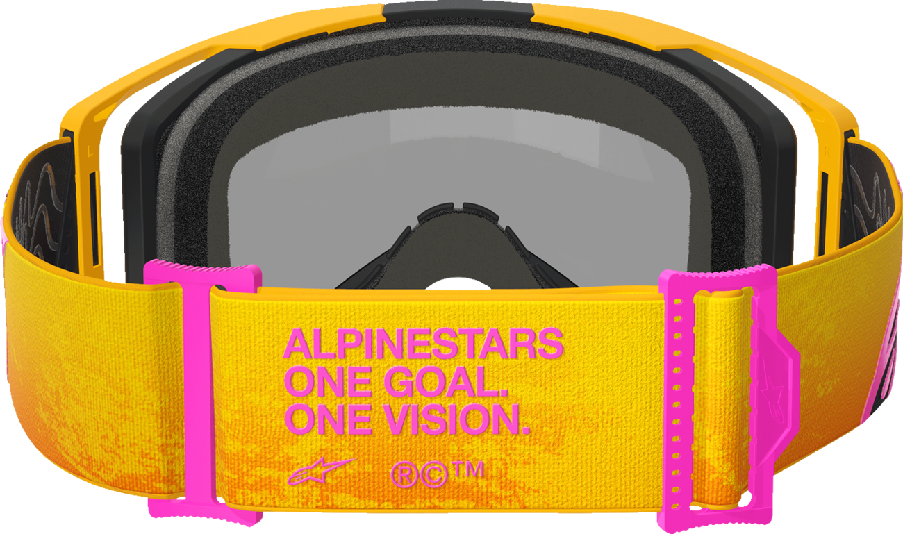 Alpinestars Vision 8 Goggle - Corp - Orange/Yellow/Pink