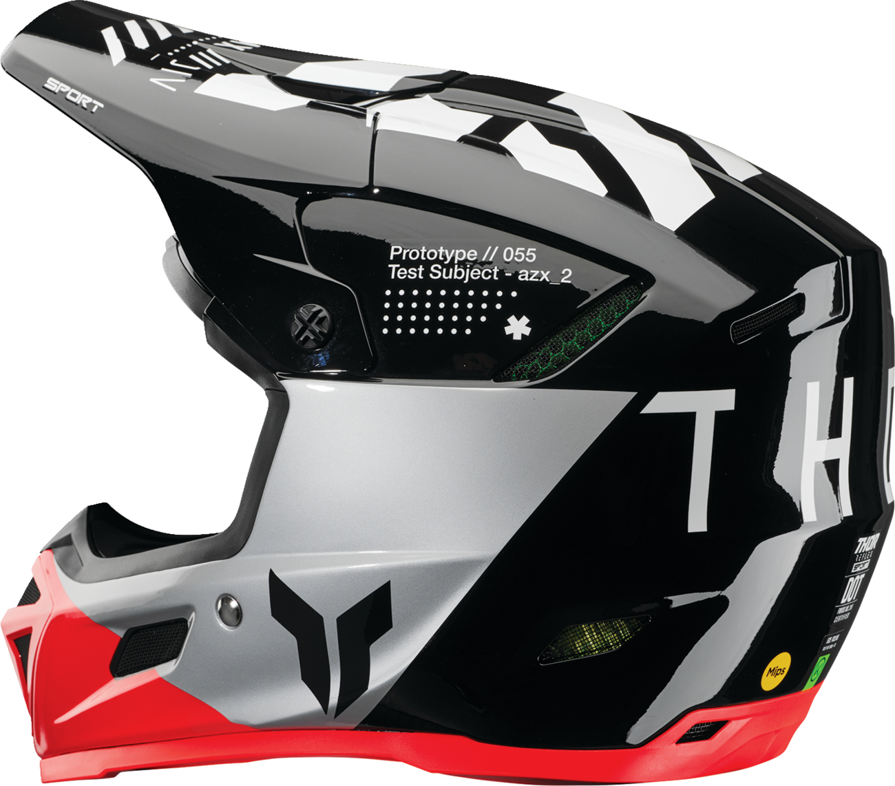 Adult - Thor Reflex Sport Strike MIPS® Helmet - Black/Red