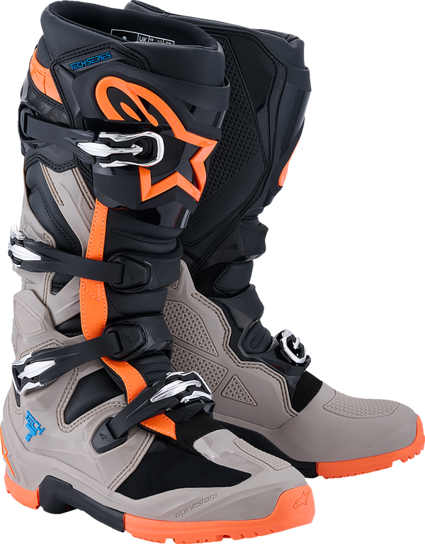 Adult - Alpinestars Tech 7 Enduro Boots - Black/Light Gray/Bright Red