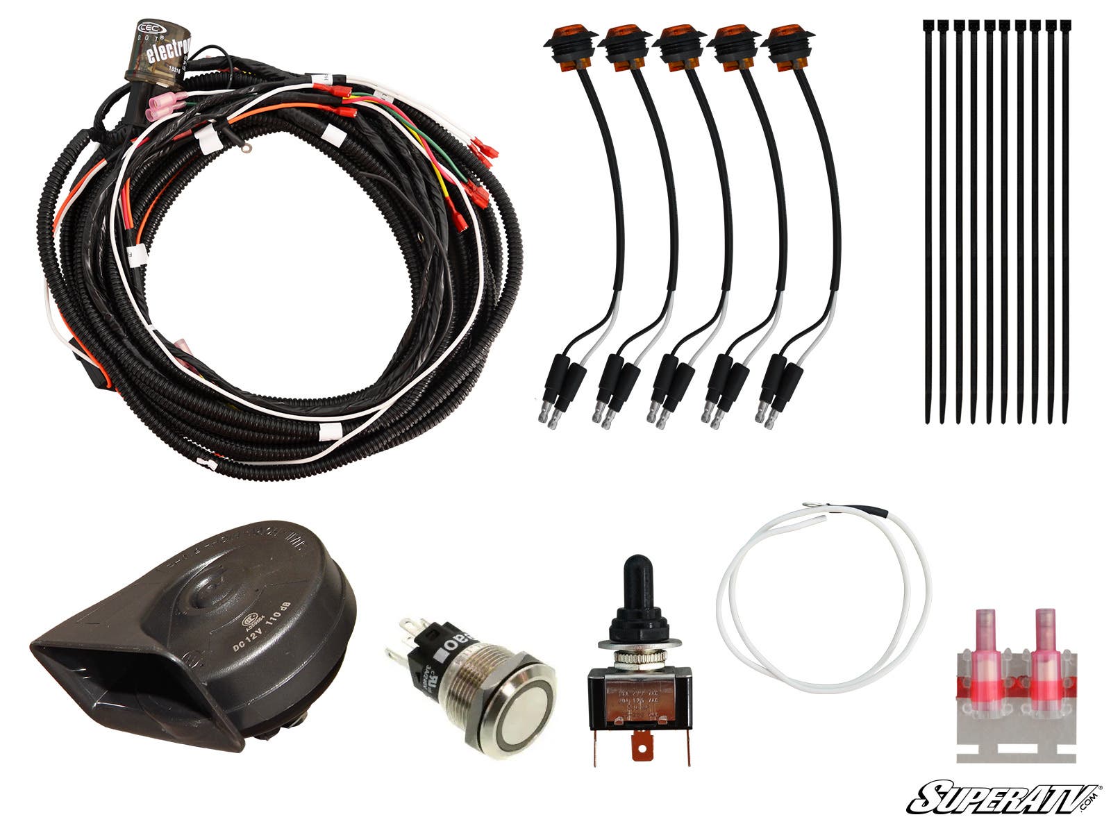 CAN-AM DEFENDER PLUG & PLAY TURN SIGNAL KIT WITH TOGGLE SWITCH AND DASH HORN