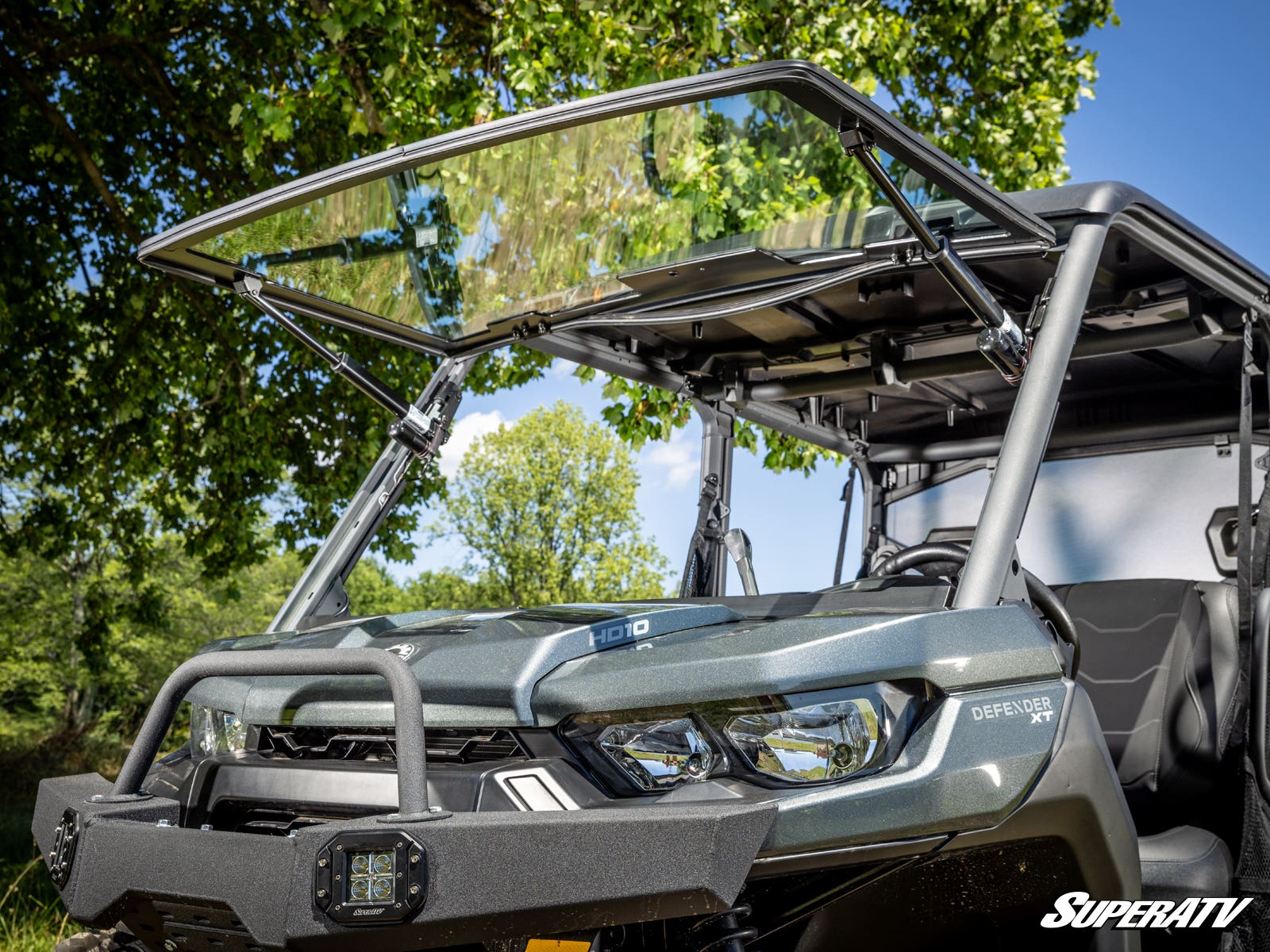 CAN-AM DEFENDER HD7 MAXDRIVE POWER FLIP GLASS WINDSHIELD