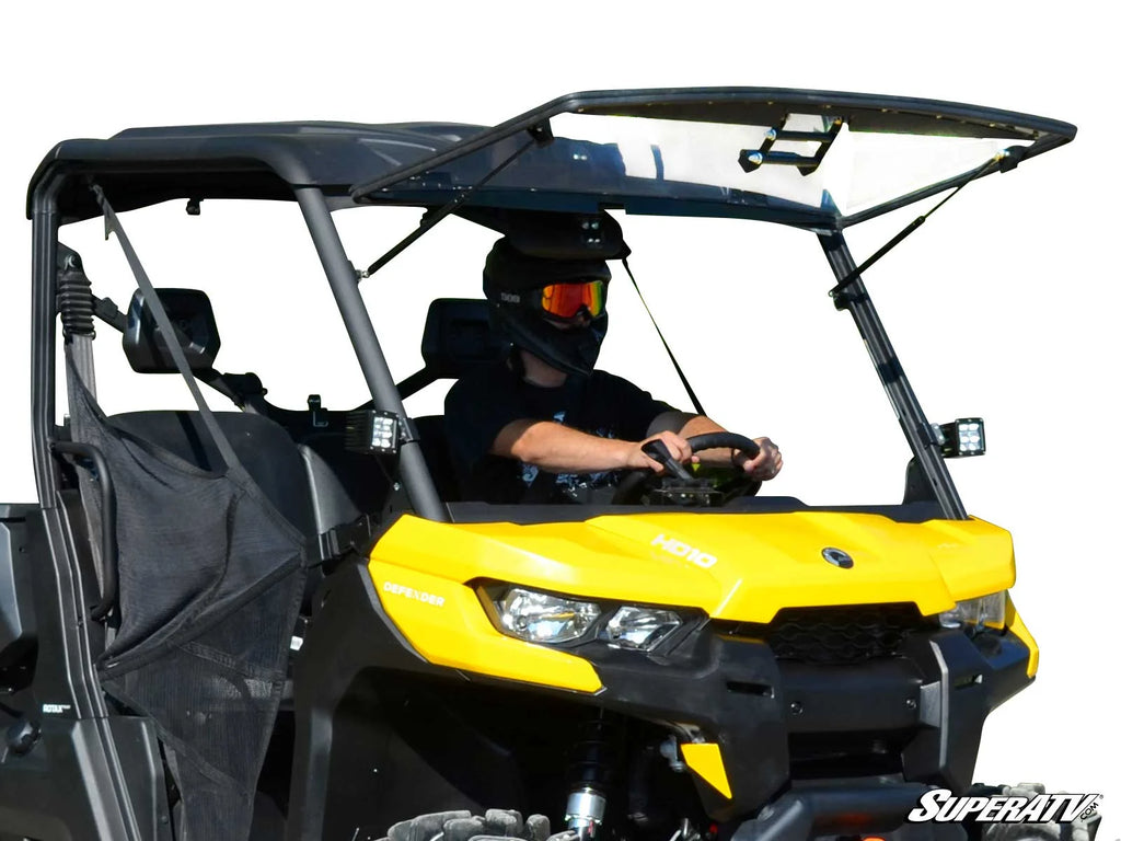 Can-Am Defender Flip Windshield