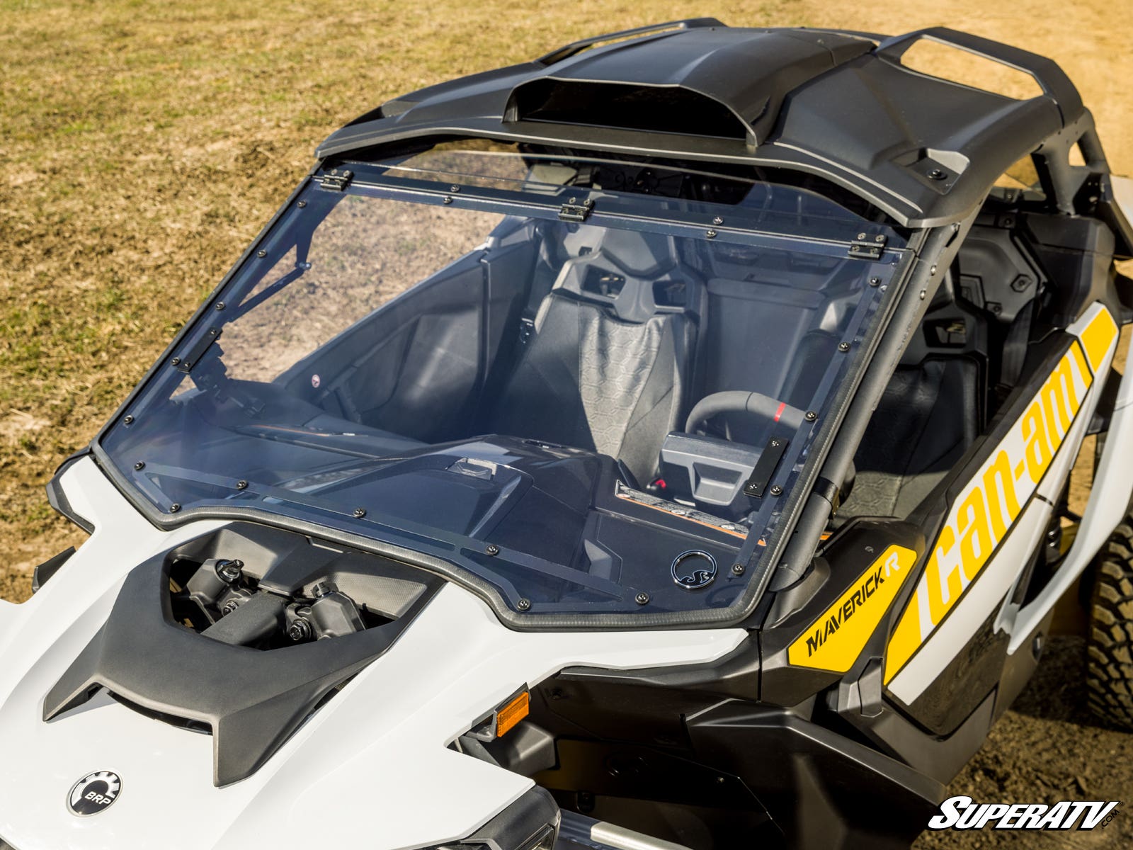 CAN-AM MAVERICK R SCRATCH-RESISTANT FLIP WINDSHIELD