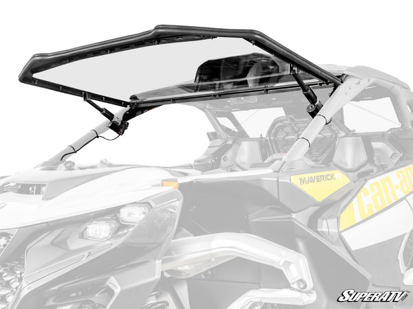 CAN-AM MAVERICK R MAXDRIVE POWER FLIP WINDSHIELD