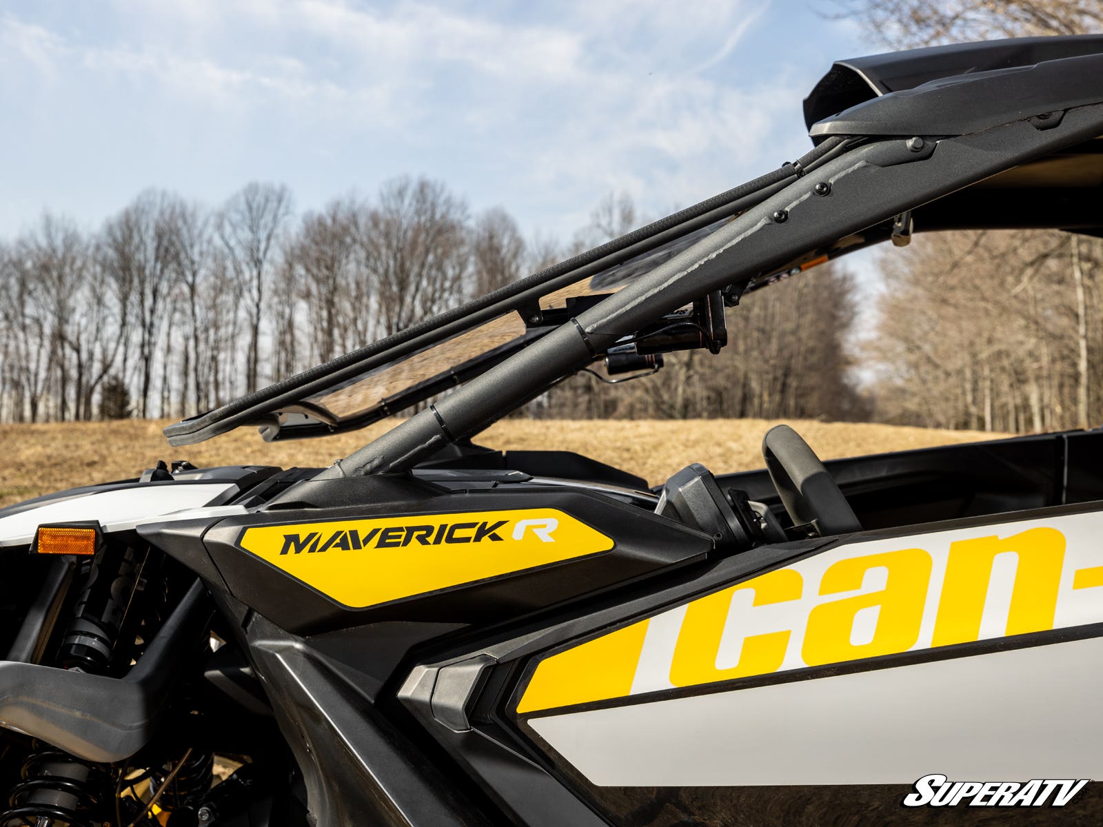 CAN-AM MAVERICK R MAXDRIVE POWER FLIP WINDSHIELD