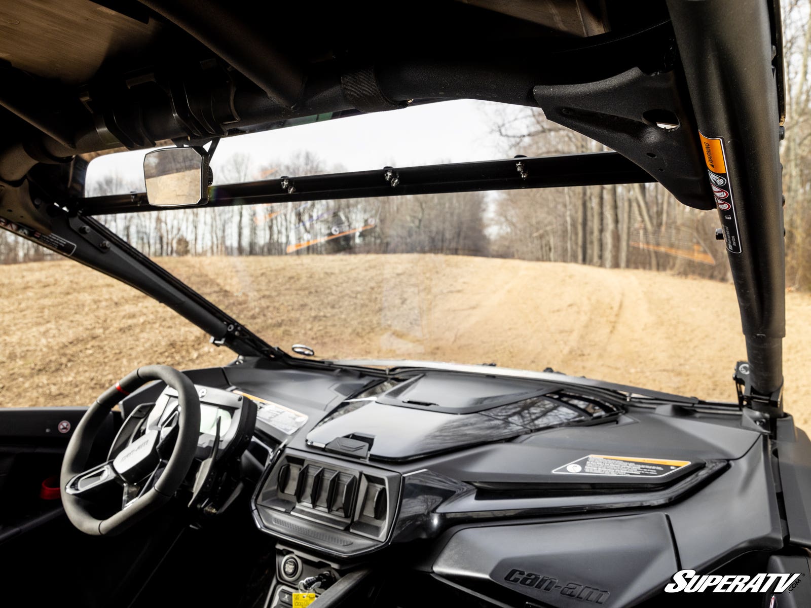 CAN-AM MAVERICK R SCRATCH-RESISTANT FULL WINDSHIELD