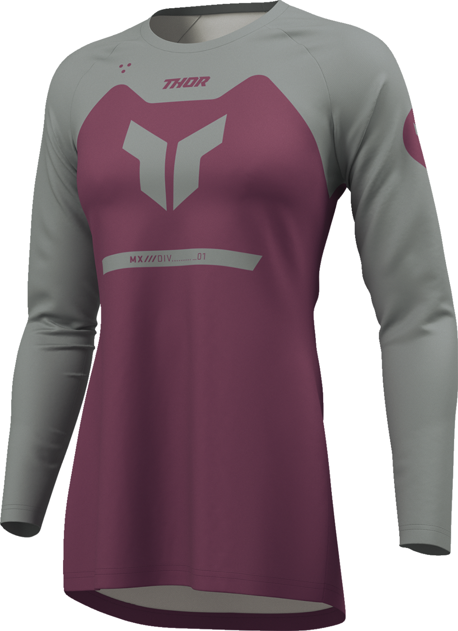 Adult - Thor Women's Ridemode Menace Jersey - Purple/Gray