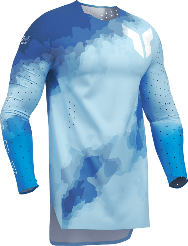 Adult - Thor Sportmode Carbon Jersey - Electric Blue/Powder Blue